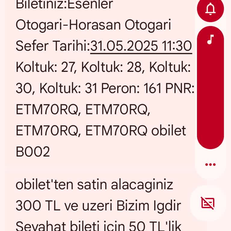 Biletlerin İptal Edilmesi Ve Yetersiz Müşteri Hizmeti