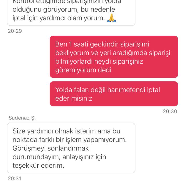 Teslim Edilmeyen Sipariş İçin Para İadesi Yapılmaması Ve Kötü Müşteri Hizmetleri Deneyimi