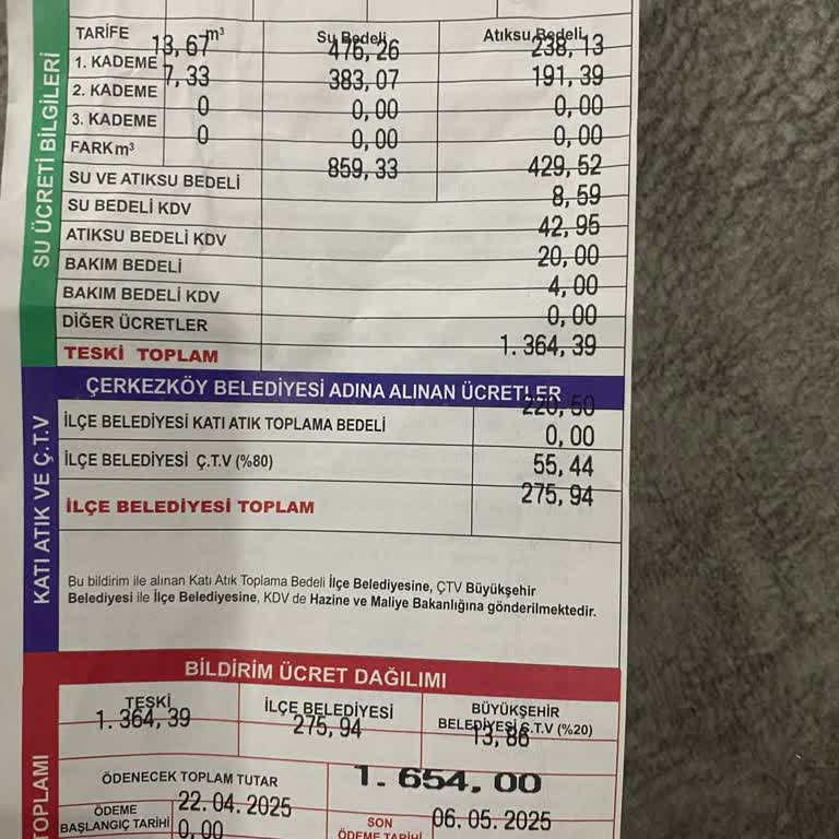 TESKİ'nin Geç Okunan Su Sayaçları Yüksek Faturalara Sebep Oluyor