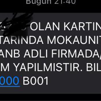 Bilgim Dışında Kredi Kartımdan İşlem Yapıldı, Mağduriyetimin Giderilmesini İstiyorum