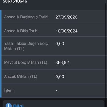 Görünmeyen Borç Nedeniyle Yeni Hat Alamıyorum