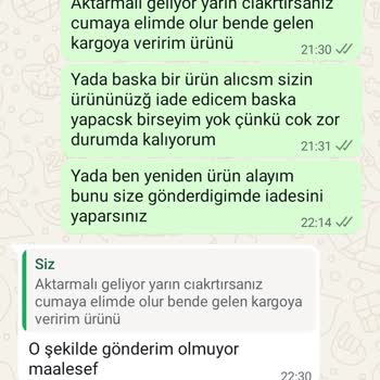Kusurlu Ürün Ve Değişim Sürecinde Çözüm Bulunmuyor
