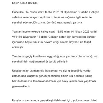Ajet Hava Yolları'nda Kapı Bilgilendirme Hatası Ve Bagaj Mağduriyeti