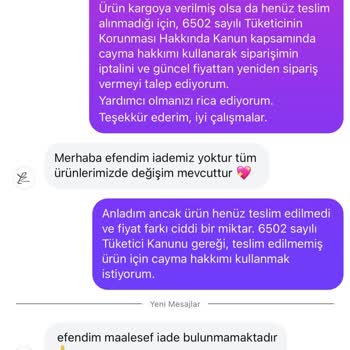 Yanlış Ürün, Fiyat Düşüşü Ve İptal Talebimin Reddiyle Yaşadığım Mağduriyet