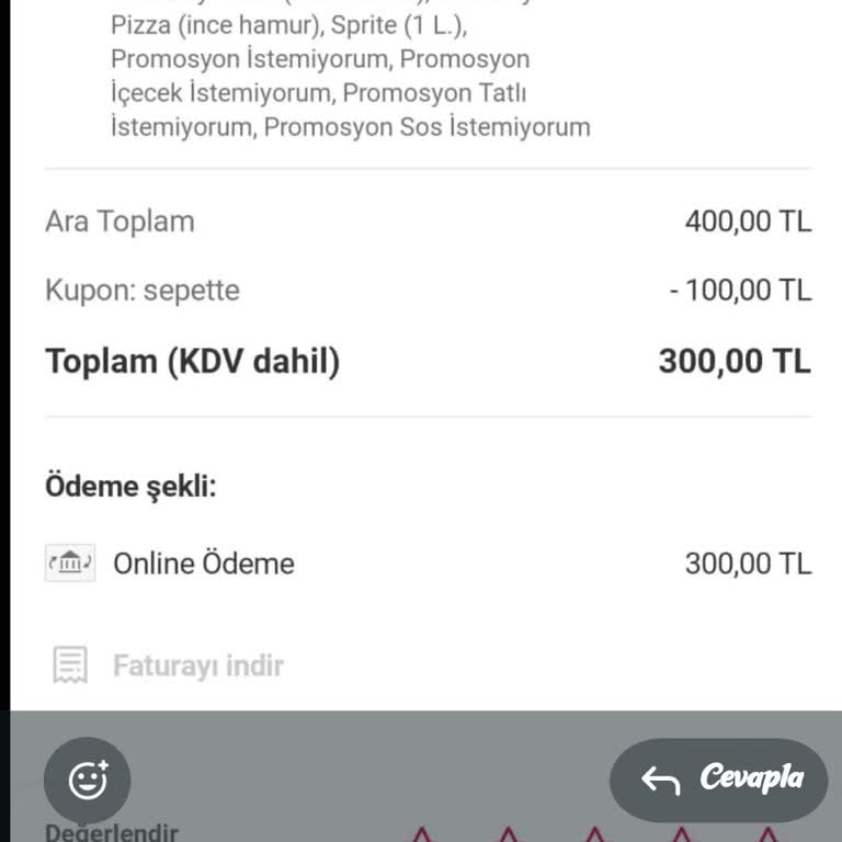 Teslim Edilmeyen Siparişin İadesi Yapılmadı