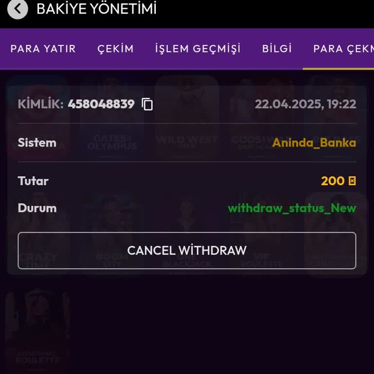 Casinotürk Çekim Talebimi Saatlerdir Güncelleme Bahanesiyle Oyalıyor
