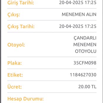 HGS İle Motosikletimden Fazla Ücret Çekildi Güvenim Sarsıldı