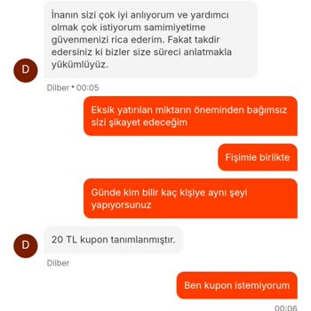 Eksik Ürün Ve Yetersiz İade Nedeniyle Yaşanan Mağduriyet
