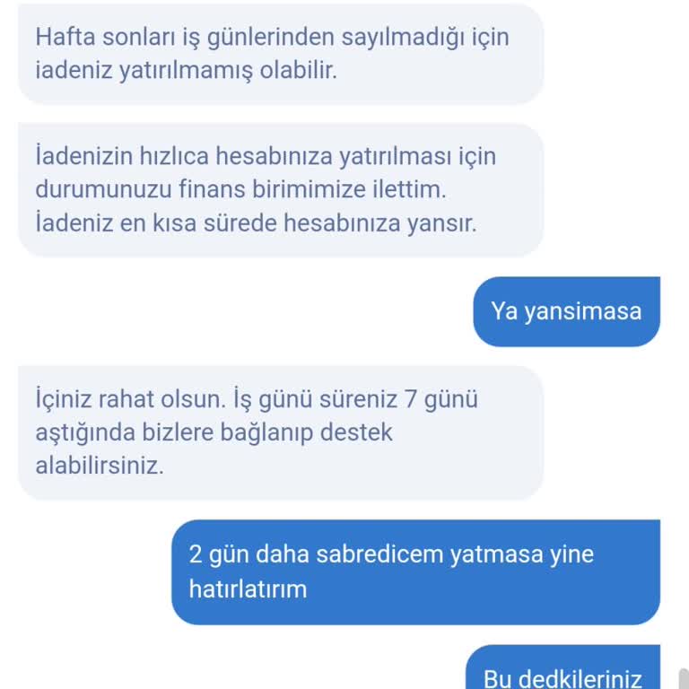 Bilet İptali Sonrası Para İadesi Gecikiyor, Acil Çözüm Bekliyorum