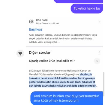 İade Talebim Reddedildi, Tüketici Haklarım Gözetilmedi