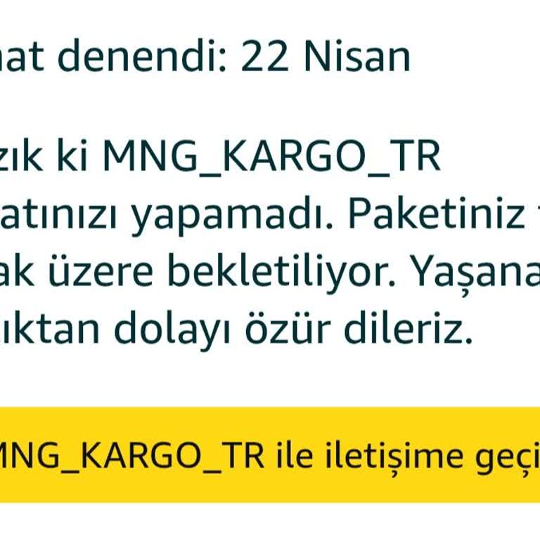 Teslimat Sorunu: Amazon Siparişim Yanlış Kargo Şirketiyle Gönderildi, Şubeden Almam İsteniyor