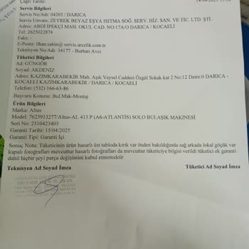 Hasarlı Ürün Teslimatı Ve Yetersiz Müşteri Hizmetleri