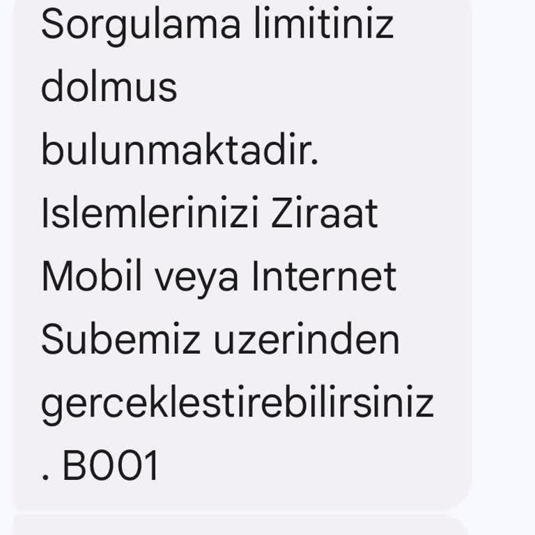 Ziraat Bankası 4747 Bakiye Sorgulama Limit Sorunu Ve Müşteri Hizmetlerine Ulaşamama