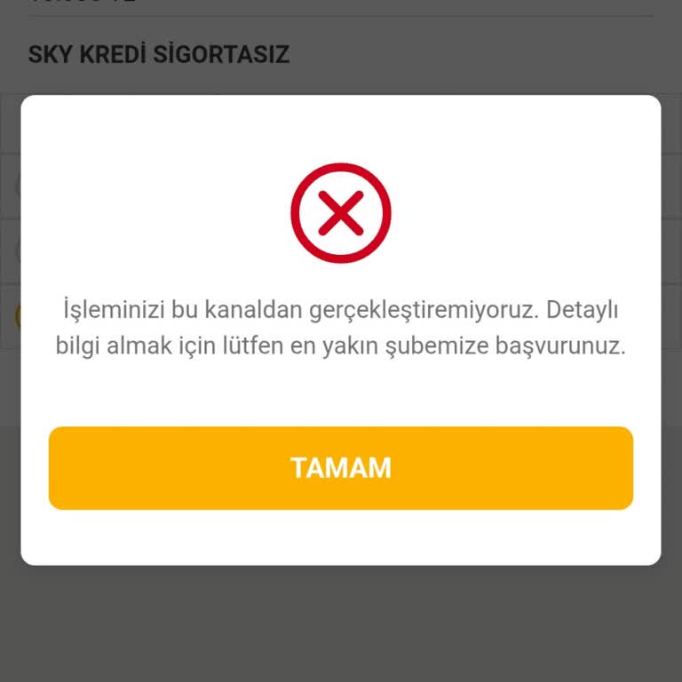 Vakıf Mobilde Kredi Limiti Olmasına Rağmen İşlem Yapılamıyor