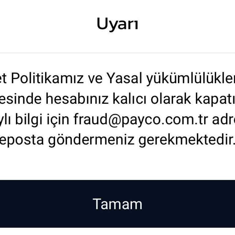 Hesabım Bilgilendirme Yapılmadan Kalıcı Olarak Kapatıldı, Bakiye İademi Ve Açıklama Talep Ediyorum