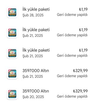 Enpara'da Google Play Geri Ödeme Sorunu Ve Gecikme