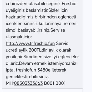 Bilgim Dışında Yapılan Abonelikle Param Kesildi, İade Talep Ediyorum