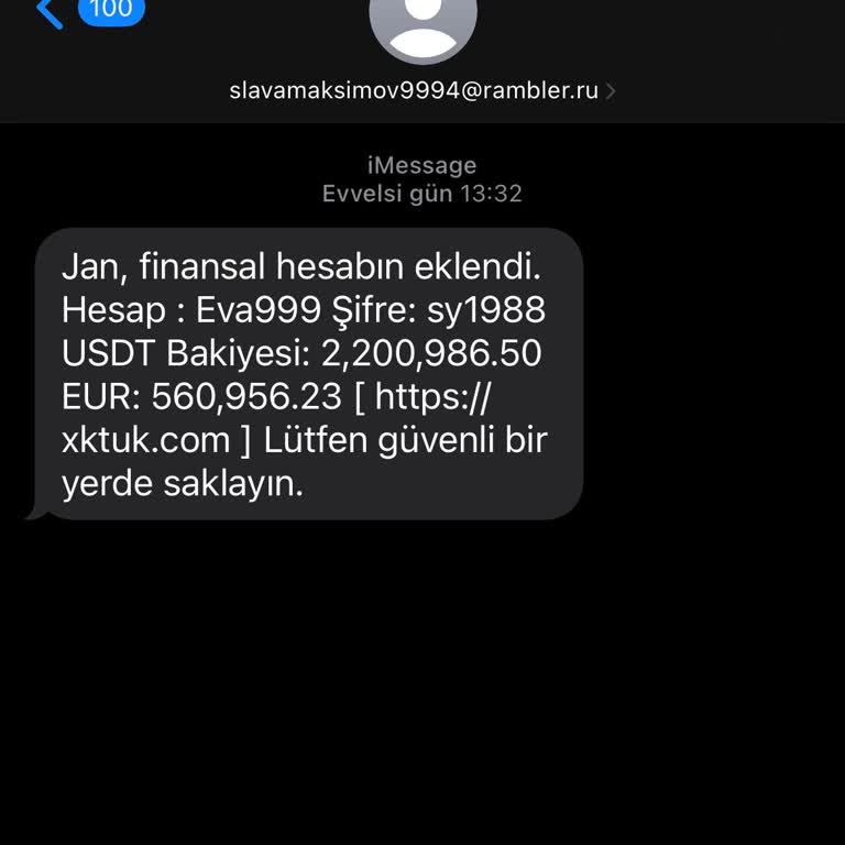 Bana Ait Olmayan Hesapla İlgili Sorumluluk Kabul Etmiyorum