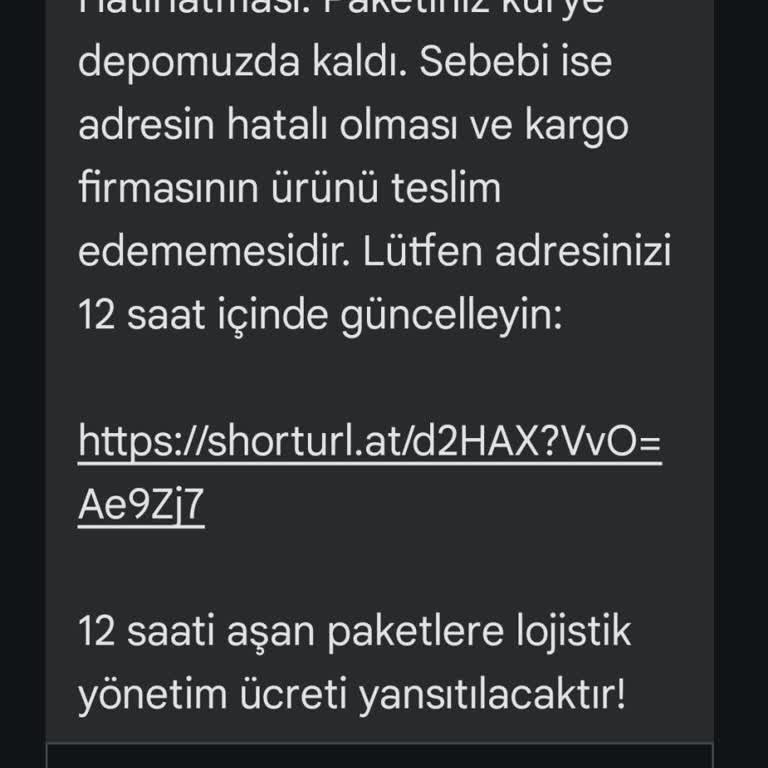 Şüpheli Mesaj Ve Kişisel Bilgi Talebi Hakkında Uyarı