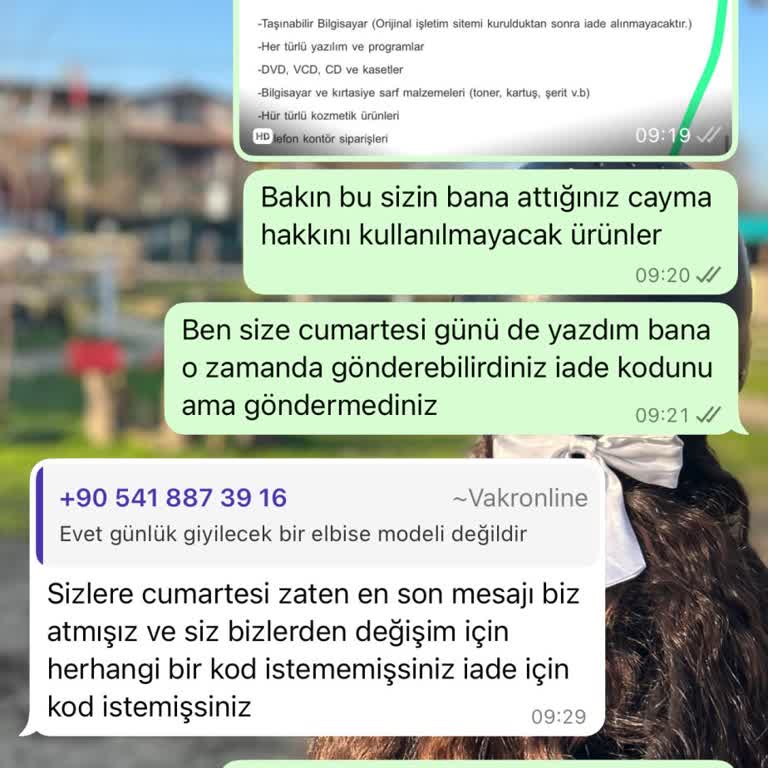 İade Talebim Kabul Edilmedi, Fatura Bilgileri Eksik