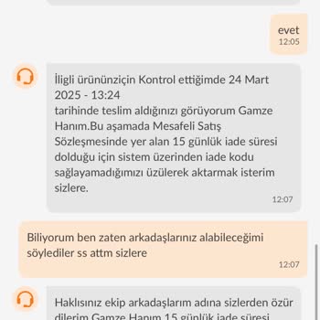 Trendyol İade Sürecinde Mağduriyet Ve Müşteri Hizmetleri Sorunu