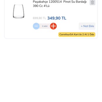 Carrefour Online Alışverişte Bardak Fiyatlarının Kısa Sürede Yükselmesi
