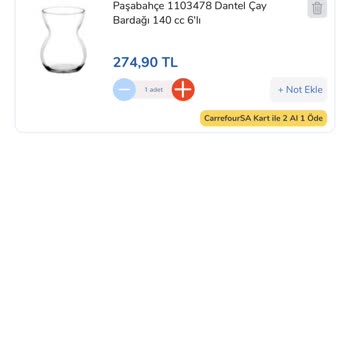 Carrefour Online Alışverişte Bardak Fiyatlarının Kısa Sürede Yükselmesi