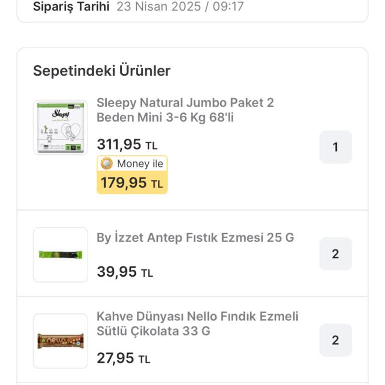 Migros'tan Alışverişim Stok Yetersizliği Nedeniyle İptal Edildi!