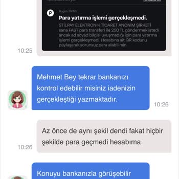 Yanlış İsim Soyisim Nedeniyle İade Gerçekleşmedi, Bakiyem Silindi
