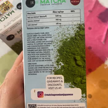Aldığım Matcha Ürününde İçerik Farkı Nedeniyle Mağdur Oldum