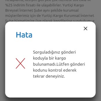 Yurtiçi Kargo Takip Numarası Geçersiz, Siparişim Hakkında Bilgi Alamıyorum
