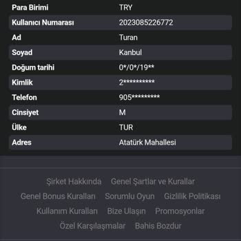 Kişisel Bilgilerde Hata Ve İşlem Kısıtlaması Sorunu