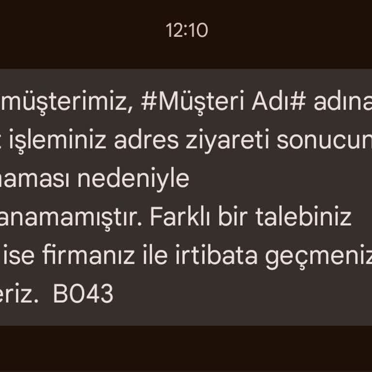 Evde Olmama Rağmen Kurye Teslimat Yapılmadı Ve Ulaşılmadı