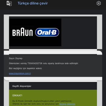 Hijyenik Olmayan Kullanılmış Ürün Ve İade Sorunu: Braun Shop'tan Büyük Hayal Kırıklığı