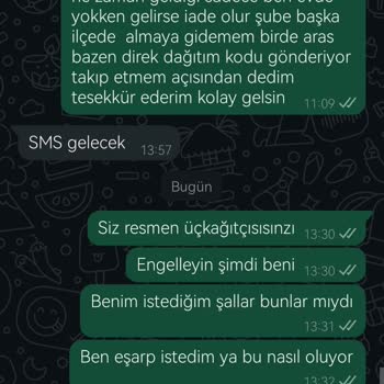 Aldığım Ürünler Eksik Ve İletişim Kurulamıyor