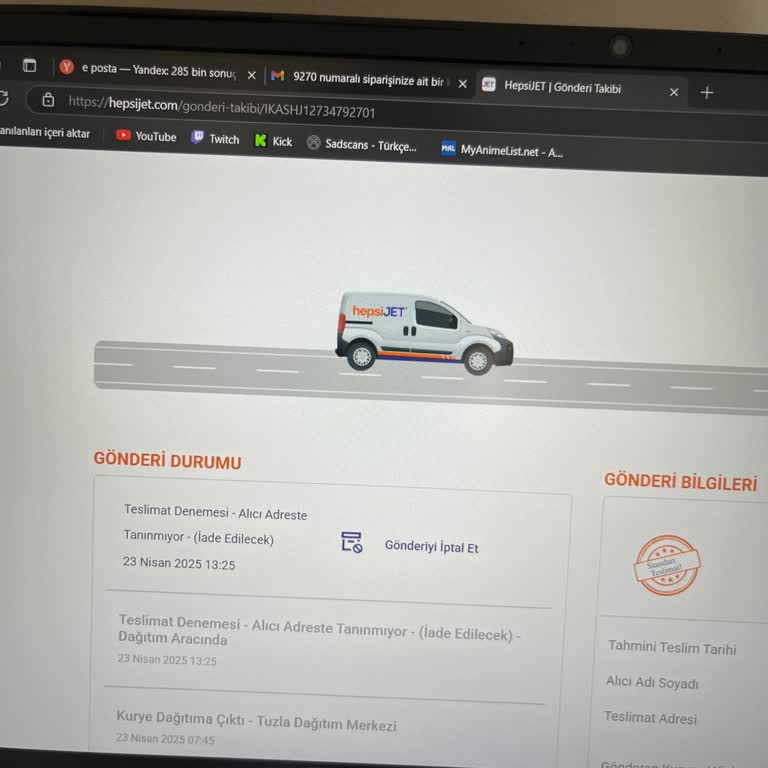 Hepsijet Kargo Teslimatında İletişim Ve Müşteri Desteği Sorunu