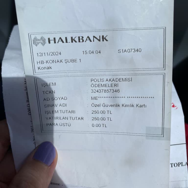 Özel Güvenlik Kimlik Kartı Ücretim İade Edilmiyor