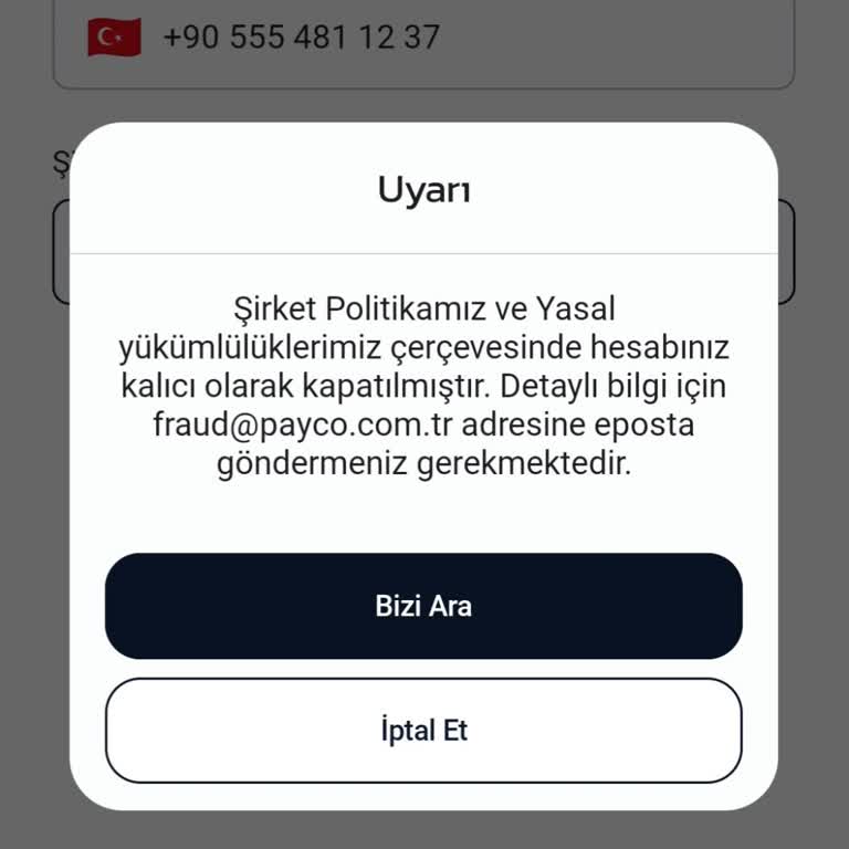 Hesabım Haksız Yere Kapatıldı, Param İade Edilmiyor Ve Müşteri Hizmetlerine Ulaşılamıyor