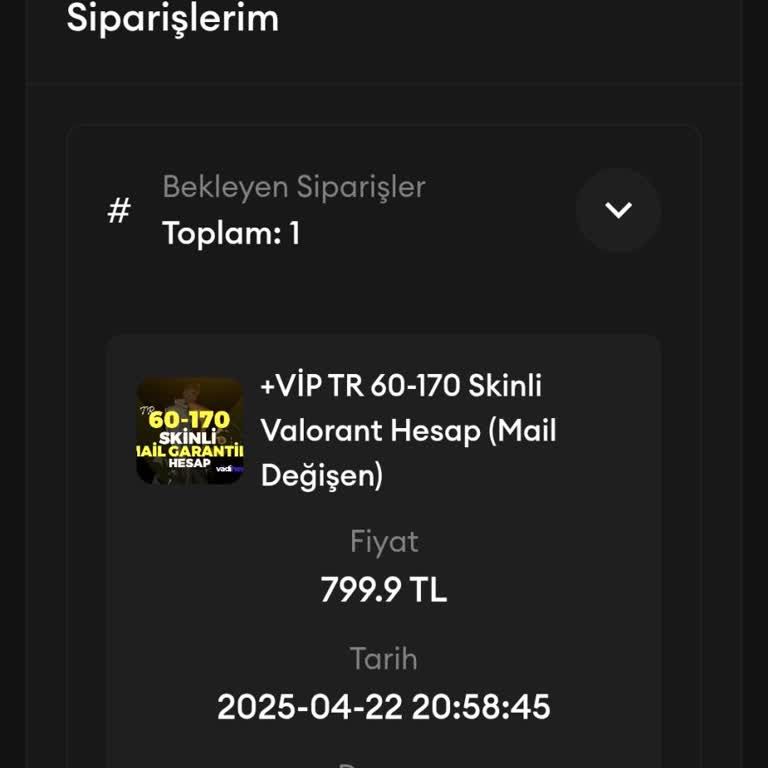 Satın Alınan Hesabın Teslim Edilmemesi Ve İletişimsizlik