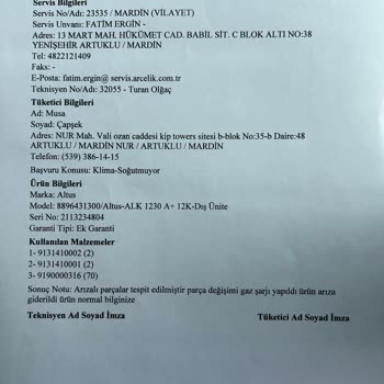 Sürekli Tekrarlayan Klima Arızasına Çözüm Bulunmuyor