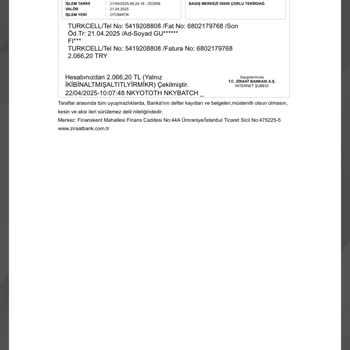 Turkcell Faturam İki Kez Ödendi Param İade Edilmiyor