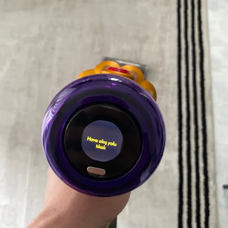 Dyson V12 Süpürgede Sürekli Hava Akış Yolu Tıkalı Uyarısı Ve Kullanım Sorunu