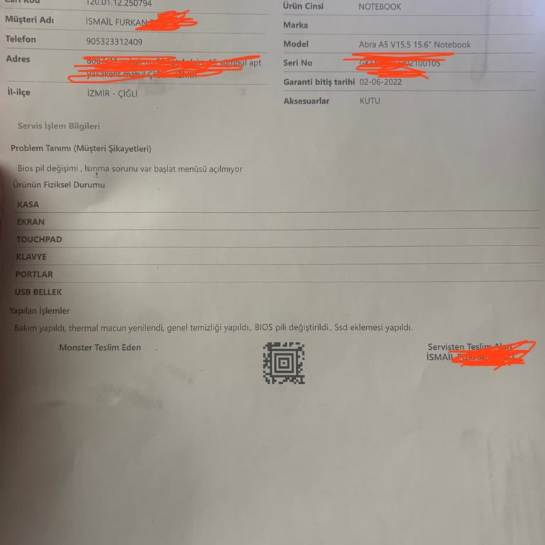 Monster Teknik Servisten Eksik Ve Hatalı Hizmet Aldım, Güvenim Sarsıldı