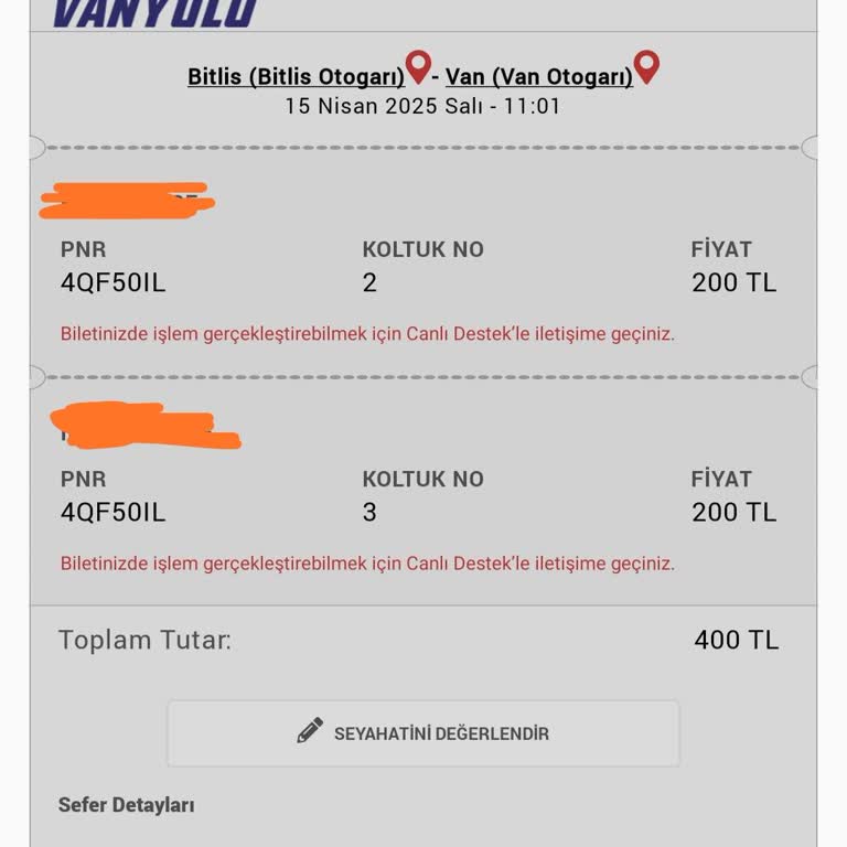 Otobüs Gelmedi Param İade Edilmedi Müşteri Hizmetlerine Ulaşamıyorum