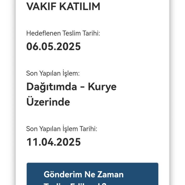 Banka Kartım Uzun Süredir Teslim Edilmiyor Ve Geri Dönüş Alamıyorum