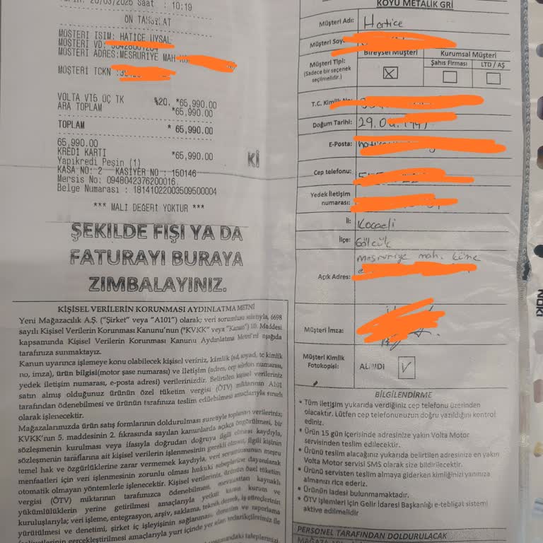 A101'den Satın Aldığım Elektrikli Motor 32 Gündür Teslim Edilmedi, Mağduriyetim Giderilmiyor