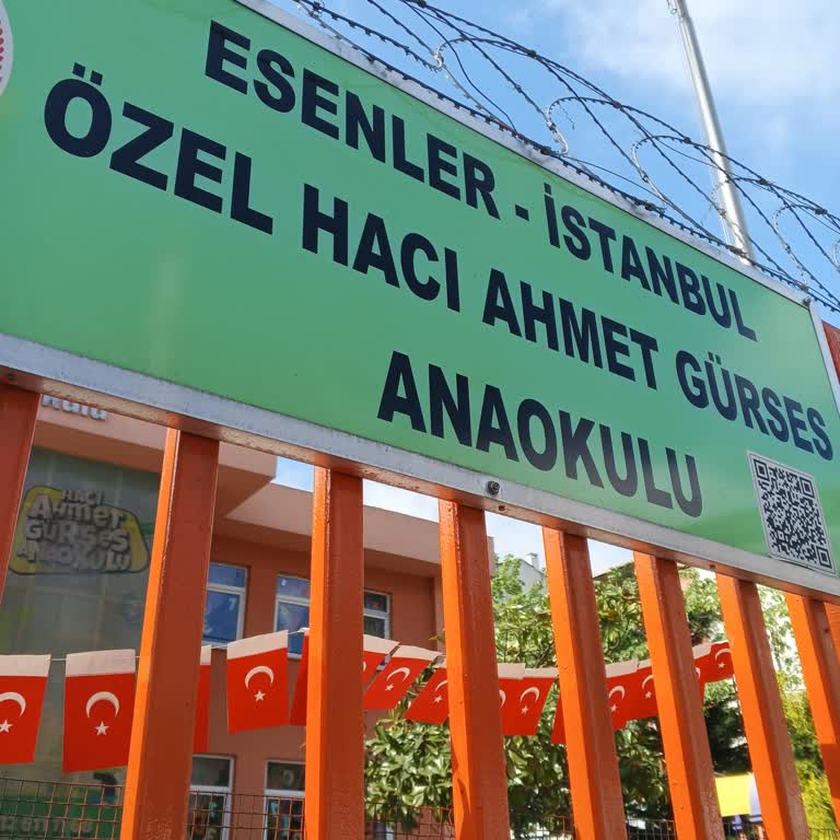 Özel Hacı Ahmet Gürses Ana Okulu Deprem Anında Bahçesini Halka Kilitliyor