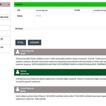 Teslimat Sonrası Arızalı Cihaz Ve İade Sorunu