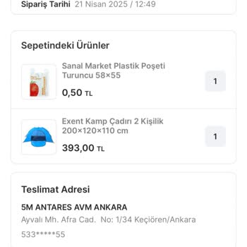 Siparişim İzinim Olmadan İptal Edildi, Ürün Teslim Edilmedi