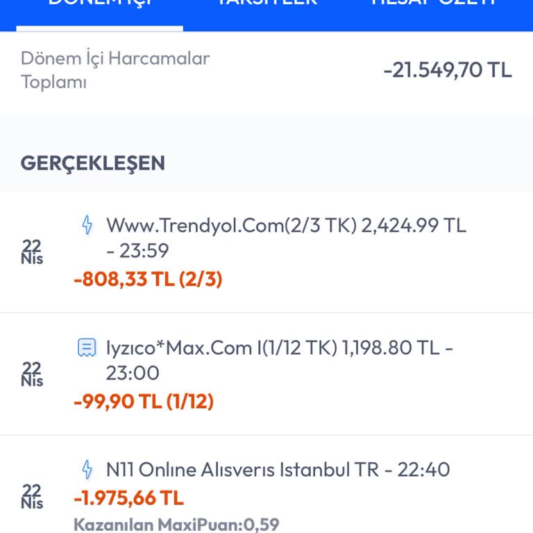 Kredi Kartımdan Bilgim Dışında Yapılan İşleme Müdahale Edilmesini İstiyorum
